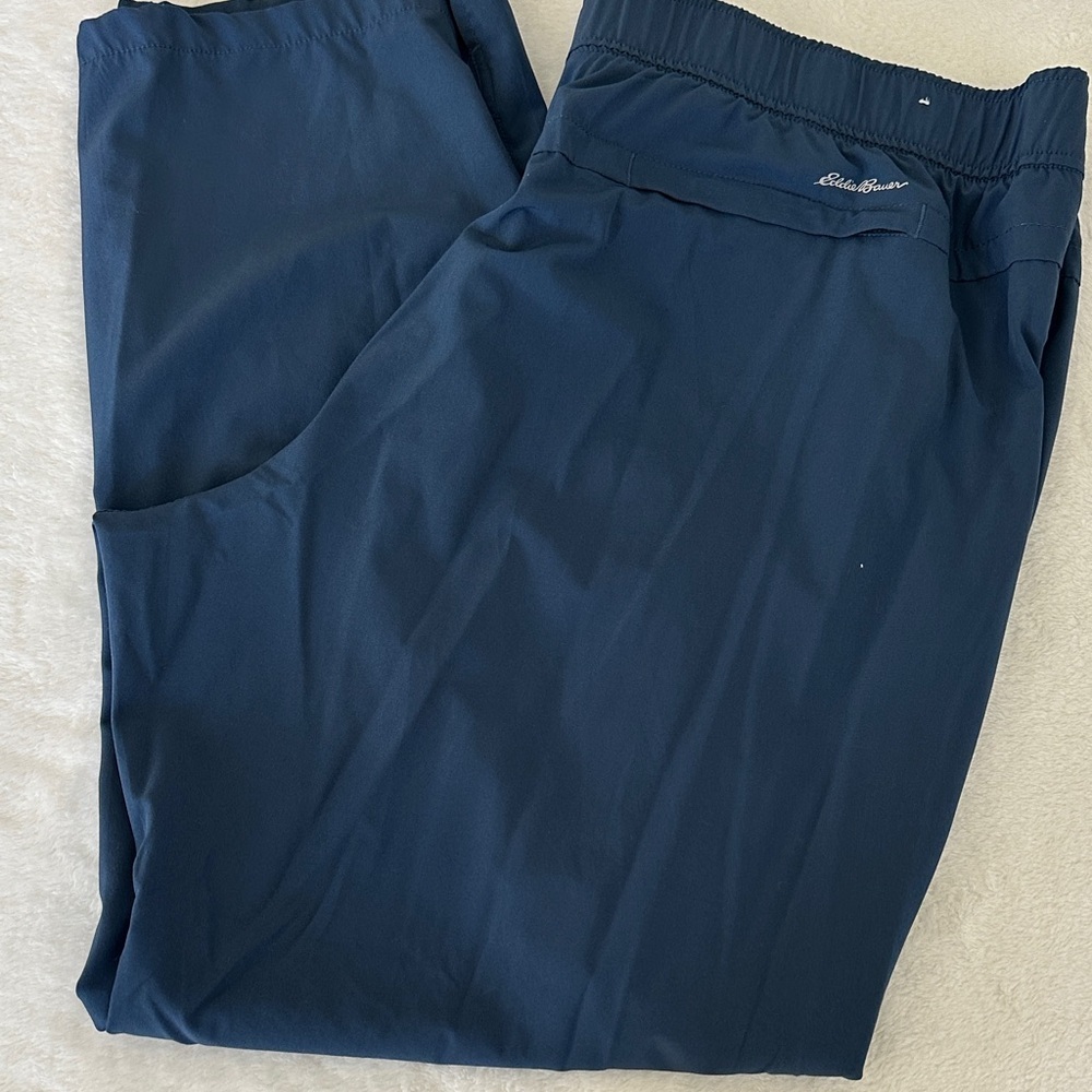 Edie Bauer Navy Track Pants